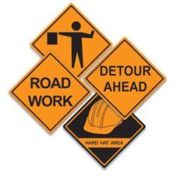 Road Construction Warning Signs