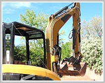 Open Face Excavator with Hoe